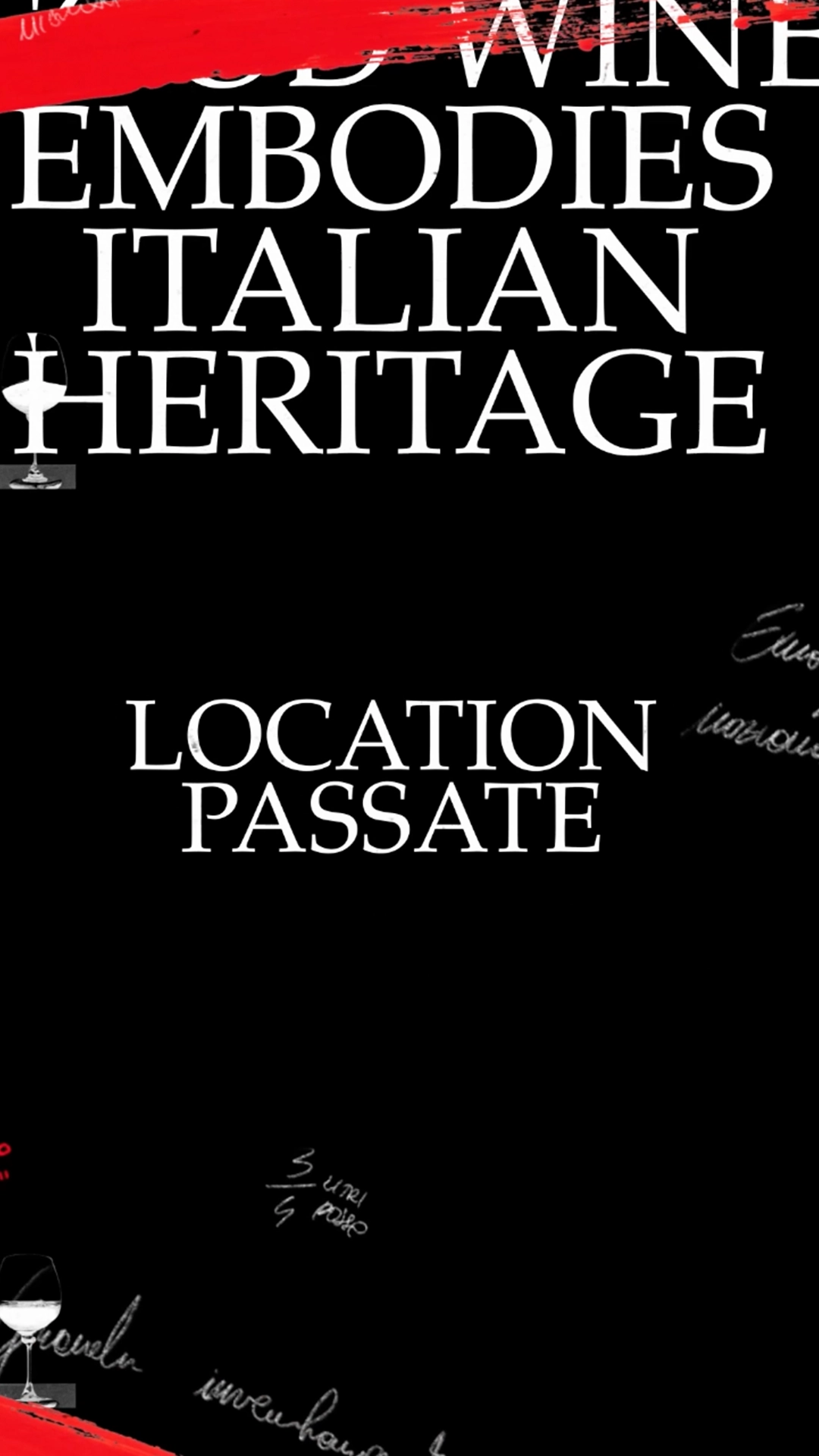 Una grafica di sfondo per mostrare le location passate di Fiera Nazionale del Vino
