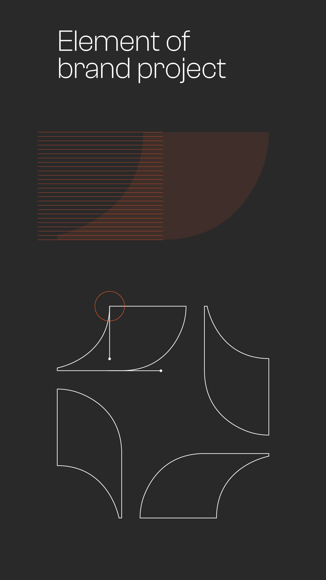elementi di disegno del logo evolunar