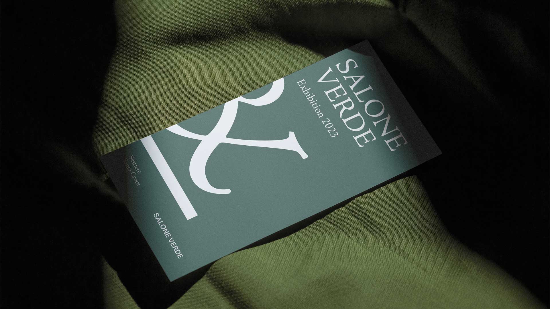 Un volantino per Salone Verde, in occasione dell'apertura del 2023