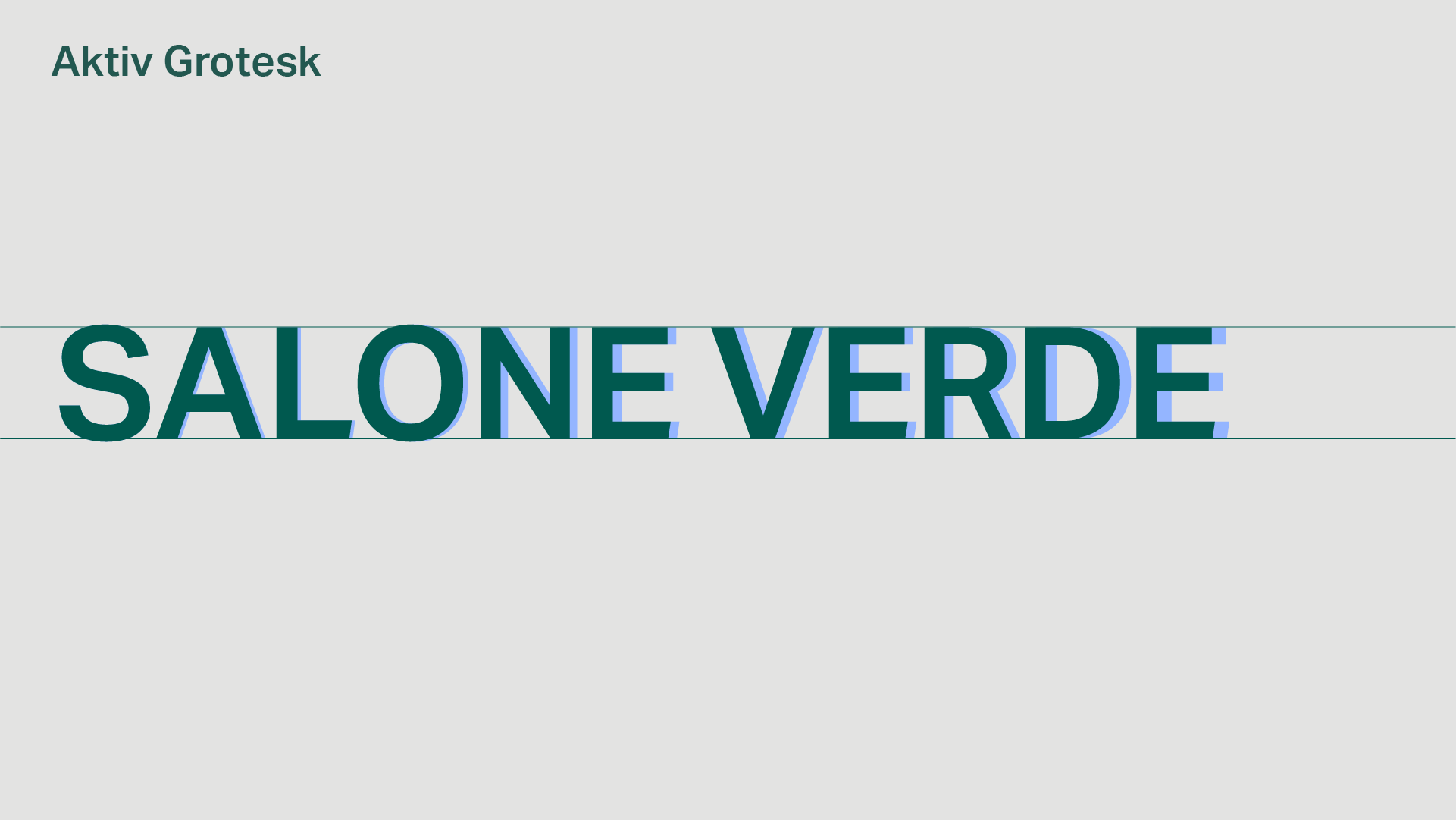 Le correzioni ottiche del logo esteso di Salone Verde