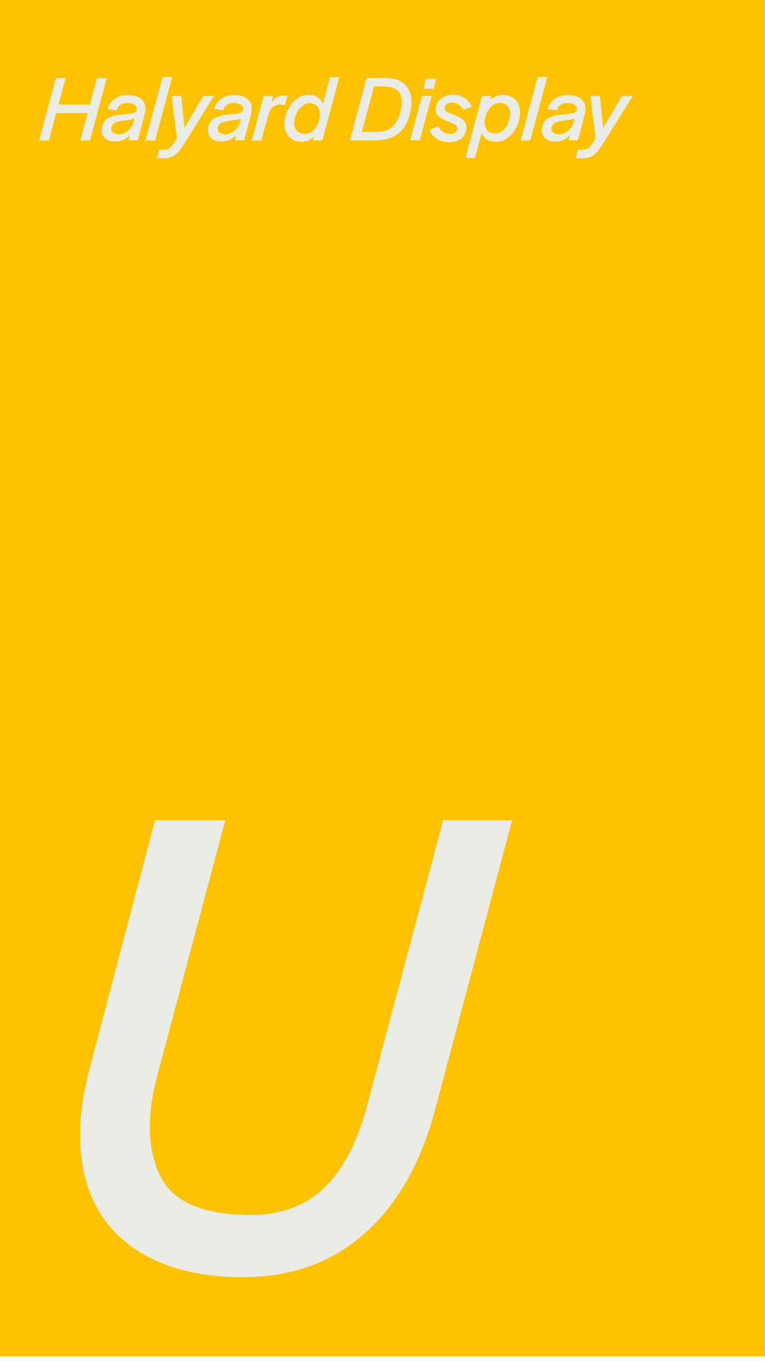 Immagine che mostra la font utilzzata per Urban Tribe in versione italic